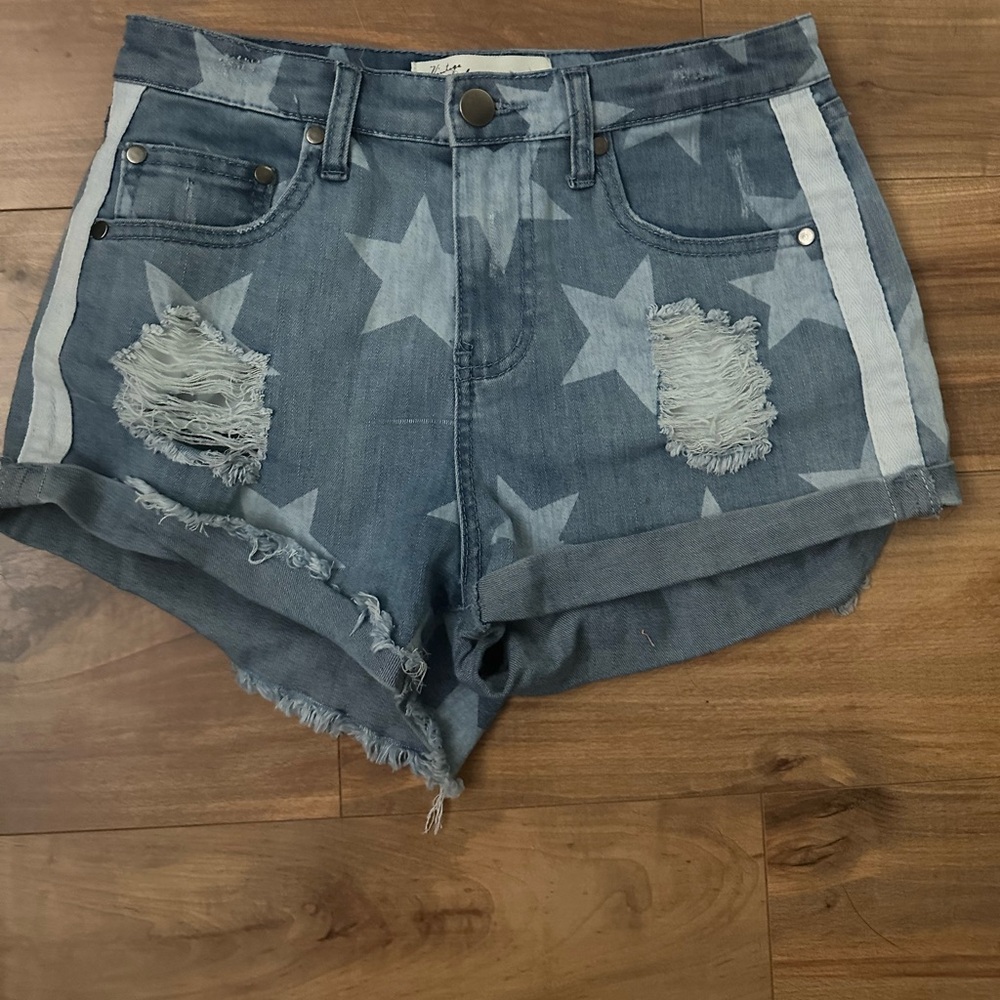 Star blue Jean shorts